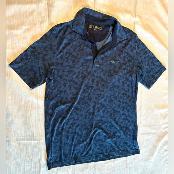 Greg Norman Collection Other - Greg Norman Collection Men's Navy Blue Camouflage-Pattern Polo